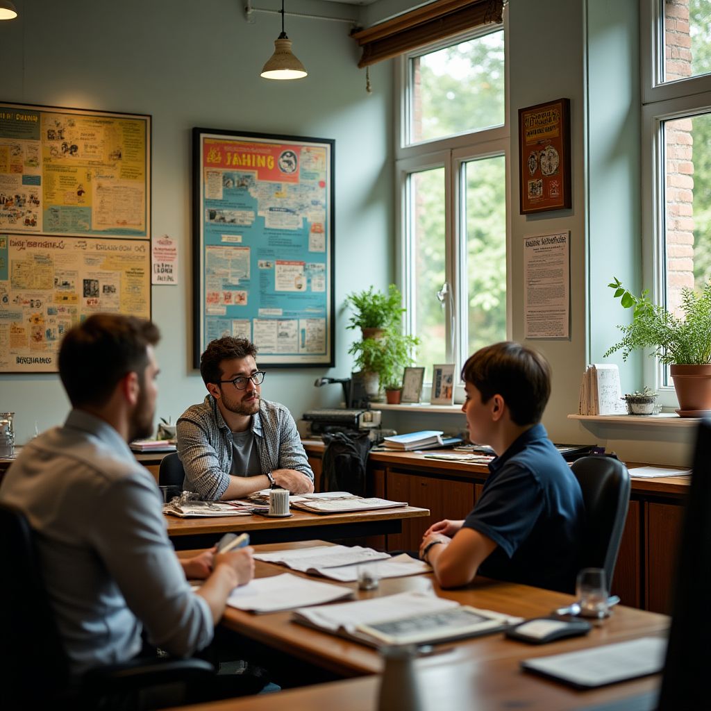 Founders of Antibibliolatry in their first office